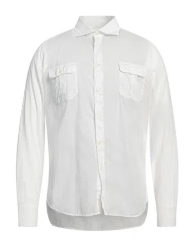 Gmf 965 Man Shirt White Size 17 Cotton