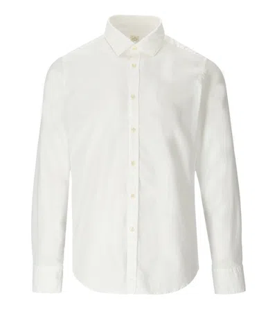 Gmf 965 White Cotton Pique Shirt In Neutral