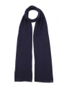 G.m.f.m. G. M.f. M. Woman Scarf Navy Size - Cotton, Viscose, Nylon, Cashmere In Navy Blue