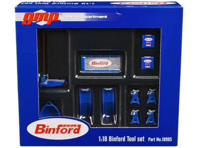 Gmp Shop Tool Set #2 Of 6 Pieces Binford Tools "home Improvement" (1991-1999) Tv Series 1/18 Diecast Rep In Blue