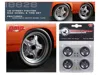 Gmp Street Fighter Mag Wheel And Tire Set Of 4 Pieces From "1970 Plymouth Roadrunner "the Hammer" "fast