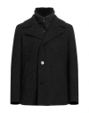 Gms-75 Man Coat Charcoal Size M Wool, Polyamide, Acrylic, Polyester, Shearling In Gray