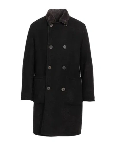 Gms-75 Man Coat Dark Brown Size Xl Wool, Polyamide, Acrylic, Polyester, Mohair Wool