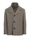 Gms-75 Man Coat Grey Size Xl Wool, Polyamide, Acrylic, Polyester, Shearling In Gray