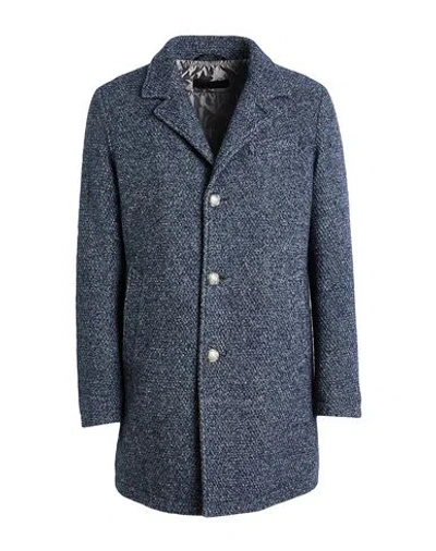 Gms-75 Man Coat Midnight Blue Size Xxl Wool, Polyamide, Acrylic, Polyester, Mohair Wool
