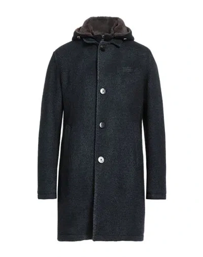 Gms-75 Man Coat Navy Blue Size Xxl Wool, Polyamide, Acrylic, Polyester, Mohair Wool