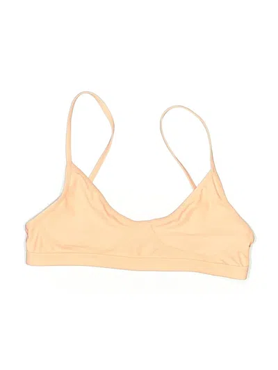 Pre-owned Gnash Swim Swimsuit Top Tan Swimwear In Brown