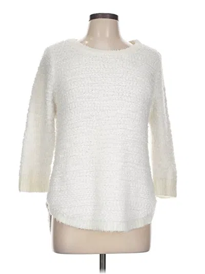 Pre-owned Gnw Pullover Sweater In White