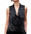 Go By Go Silk Boho Surplus Blouse In Persian Paisley