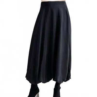 Go By Go Silk Bubbled Up Skirt In Black