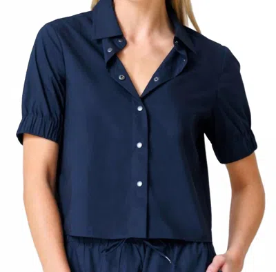 Go By Go Silk Camp Shirt In Ink In Blue