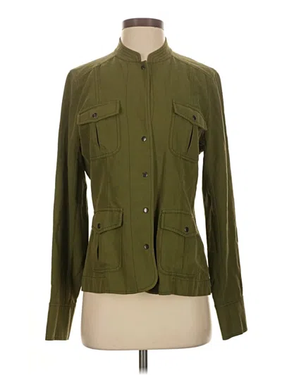 Pre-owned Go By Go Silk Cardigan Sweater In Green