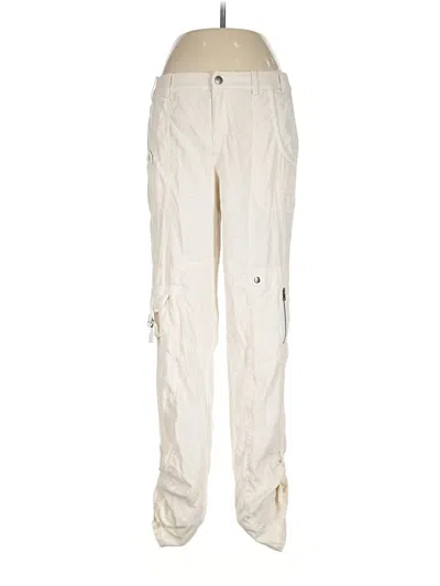 Pre-owned Go By Go Silk Cargo Pants In Ivory