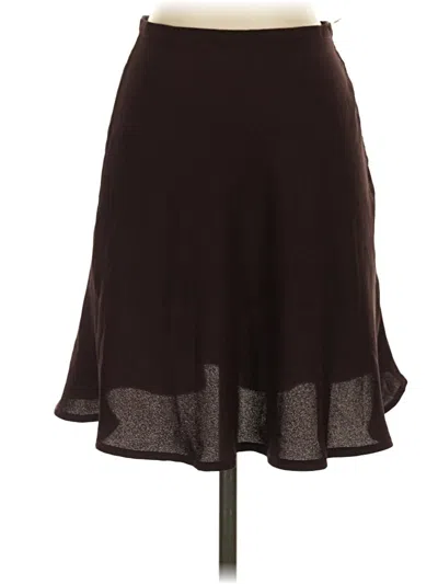 Pre-owned Go By Go Silk Casual Skirt In Brown