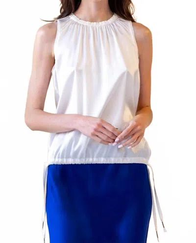 Go By Go Silk Draw Me In Top In White