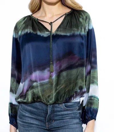 Go By Go Silk Either Way Tie Top In Gouache Vista In Multi