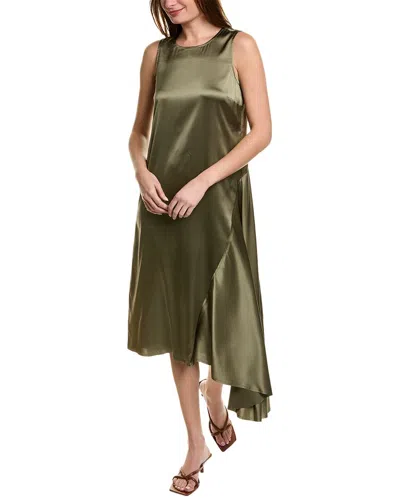 Go By Go Silk Go> By Gosilk Simply Elegant Silk Midi Dress In Green