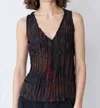 Go By Go Silk Go Crinkle Cut Tank Seamless In Earth Wind & Fire In Multi