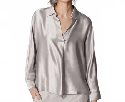 Go By Go Silk Go Ease Up Top In Sand In Gray