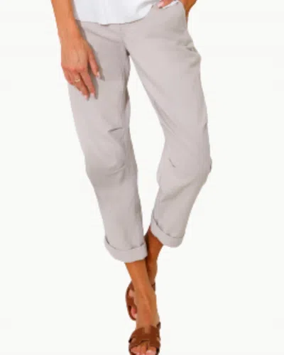 Go By Go Silk Go On The Go Pants In Sand In Gray