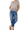 Go By Go Silk Go Raw Revisited Tee In Sand In Gray