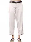 Go By Go Silk Go Snap It Up Pant In White In White