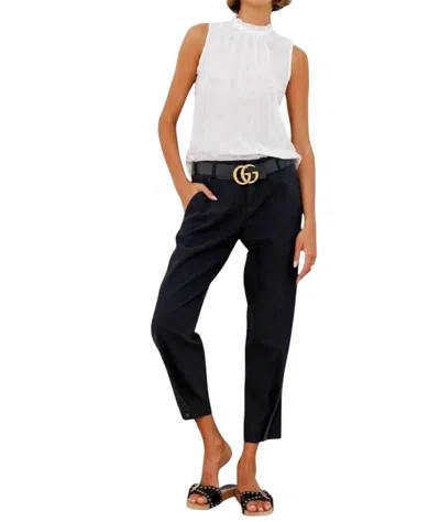 Go By Go Silk Go Snap It Up Pants In Washed Black