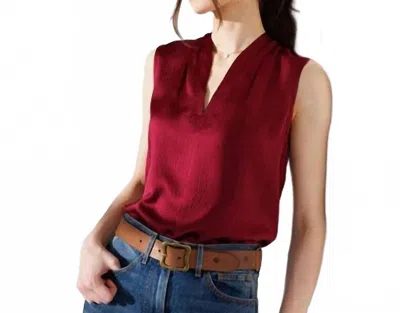 Go By Go Silk Go To Shell Top In Lipstick In Red