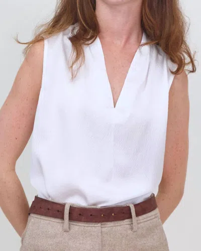Go By Go Silk Go To Shell Top In White In Multi