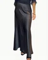 Go By Go Silk Go To The Max Skirt In Washed Black In Black