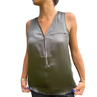 Go By Go Silk Go Zippy Tank Luxe Top In Camo In Multi