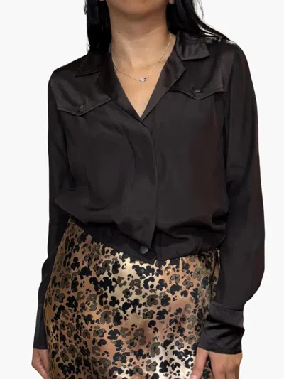 Go By Go Silk Hepburn Silk Shacket In Java In Multi