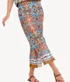 Go By Go Silk Iconic Go Long For It Skirt In Turkish Tile Print In Brown