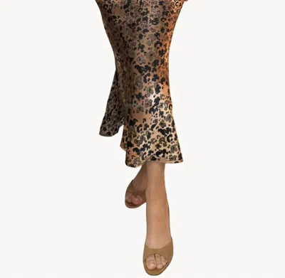 Go By Go Silk Iconic Go Long For It Skirt Print In Animas Large In Animal Print