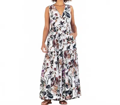 Go By Go Silk Jitney Dress In Wheat Field In White