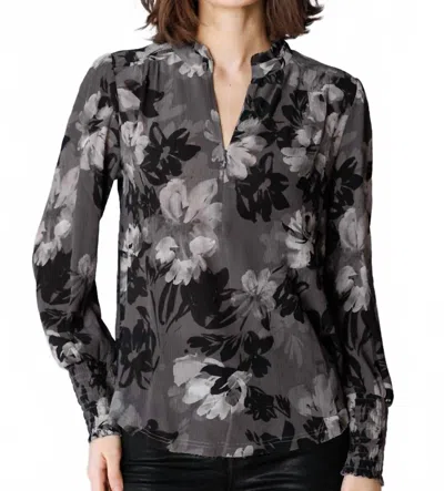 Go By Go Silk Off The Chain Shell Blouse In Up In Smoke