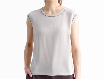 Go By Go Silk Out Of Your Shell Metal Tee In White