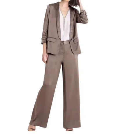 Go By Go Silk Piazza Pants In Chino In Brown