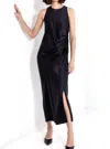 Go By Go Silk Pull Me In Dress In Black In Black