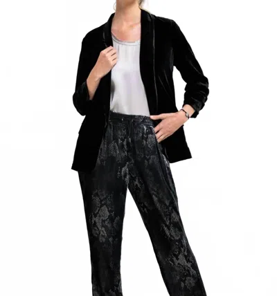 Go By Go Silk Scrunch Sleeve Jacket In Black