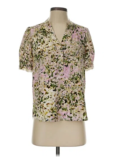 Pre-owned Go By Go Silk Short Sleeve Blouse In Pink