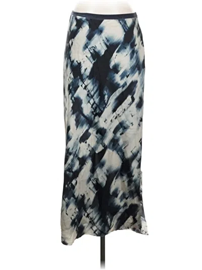 Pre-owned Go By Go Silk Silk Skirt In Blue