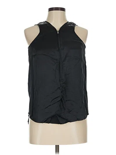 Pre-owned Go By Go Silk Sleeveless Blouse In Black
