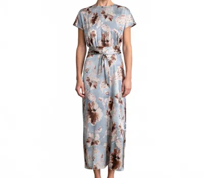 Go By Go Silk Slouch Dress In Desert Bloom In Gray