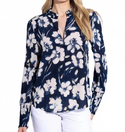 Go By Go Silk Soft Spoken Blouse In Fair Winds In Multi