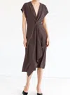 Go By Go Silk Twister Dress In Java In Multi