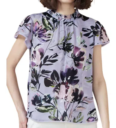 Go By Go Silk Vintage Tee In Ash Floral In Multi