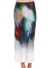 Go By Go Silk Women's Go Long For It Skirt In Drape Paint In Multi