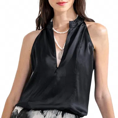 Go By Go Silk Women's Go Scuba Cutaway Tank In Washed Black In Multi