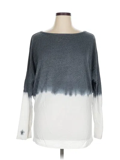 Pre-owned Go Couture 3/4 Sleeve T-shirt In Gray